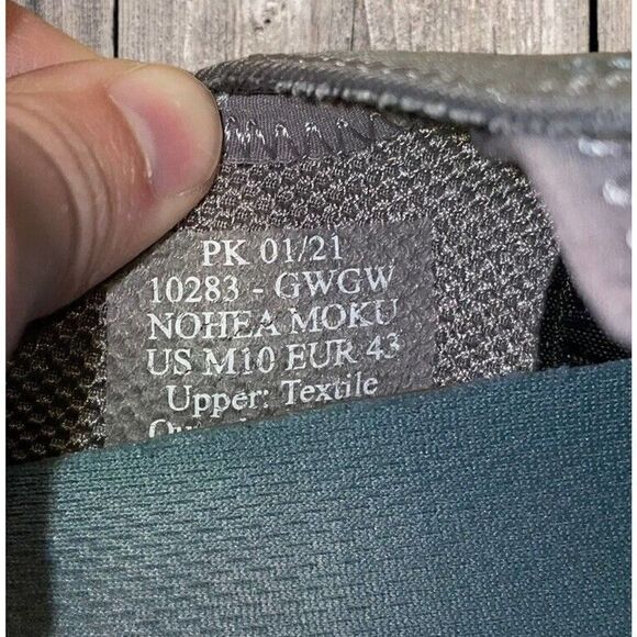 Olukai Nohea Moku Sneaker Men's Size 10 Gray Breathable Beach Shoes - Picture 9 of 9